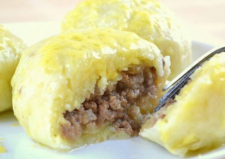 Steps to Make Perfect The potatos zrazy with minced meat