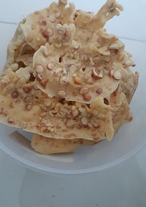 Foto resep Peyek kacang rebon tanpa telur dan santan
