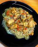 Фунчоза з куркою і овочами🍝