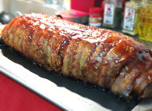 Una foto de Rollo de carne envuelto con tocino