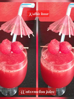 वाटरमेलन का जूस(Watermelon Juice recipe in hindi) रेसिपी मुख्य फोटो