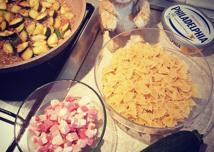 Papillon verdi (Farfalle zucchine e pistacchio)
