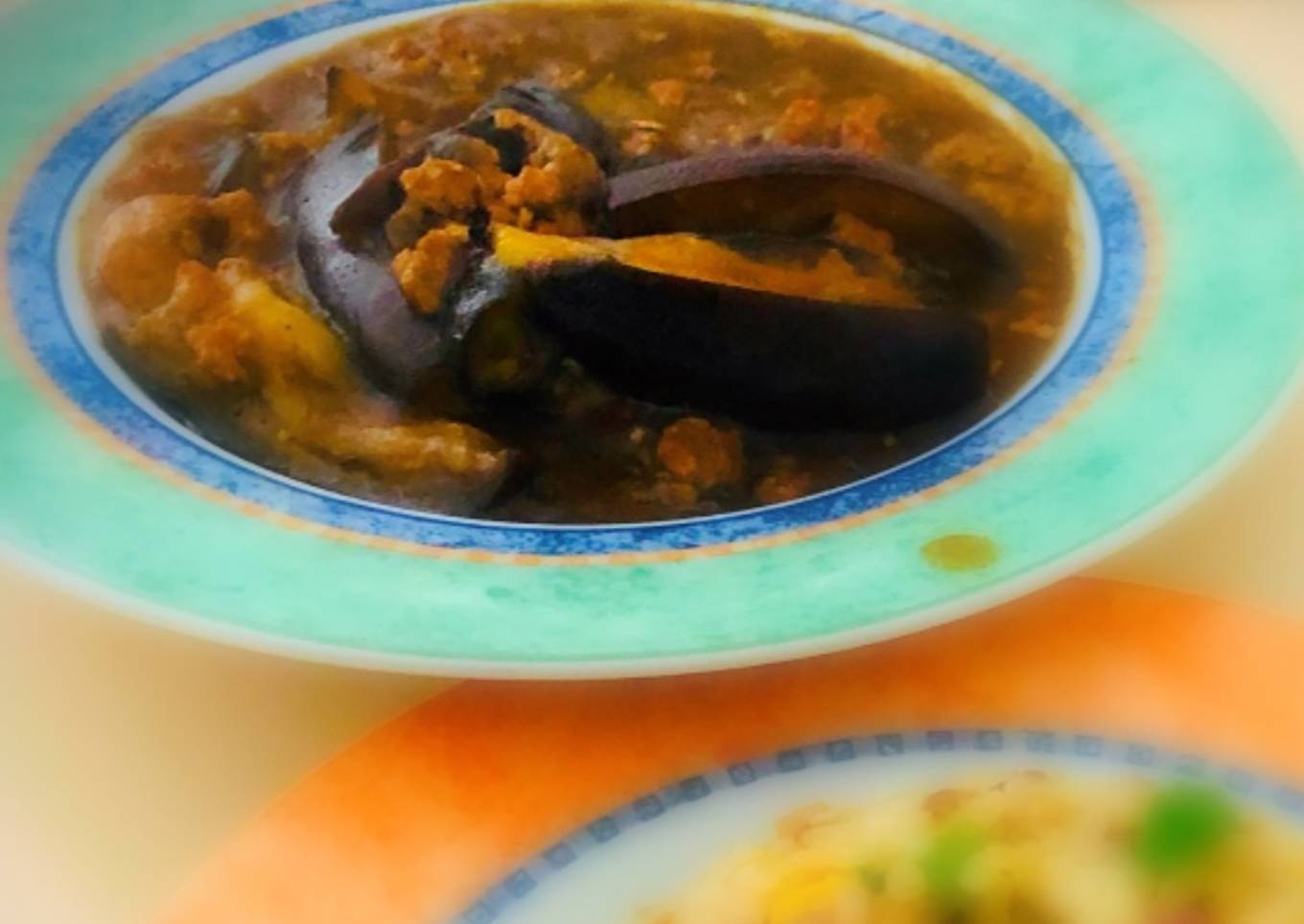 Berenjenas con carne molida al wok mābō-nasu Japonés MABONASU🇺🇾🇯🇵麻婆茄子