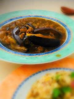 Una foto de Berenjenas con carne molida al wok mābō-nasu Japonés MABONASU🇺🇾🇯🇵麻婆茄子
