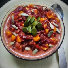A picture of Corn Beetroot Paysam.