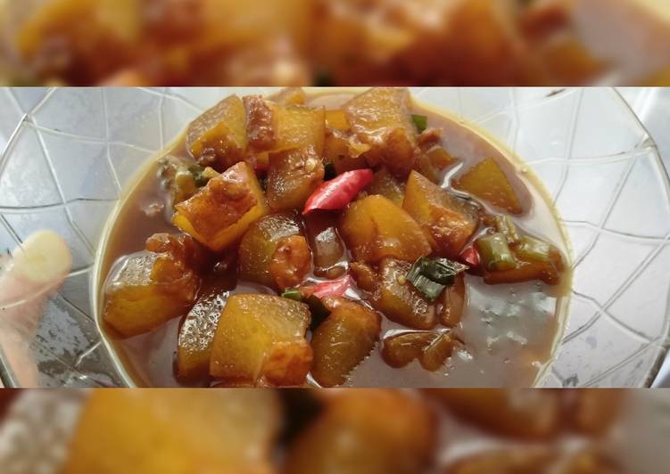 Oseng Kikil Kecap Pedas SIMPEL