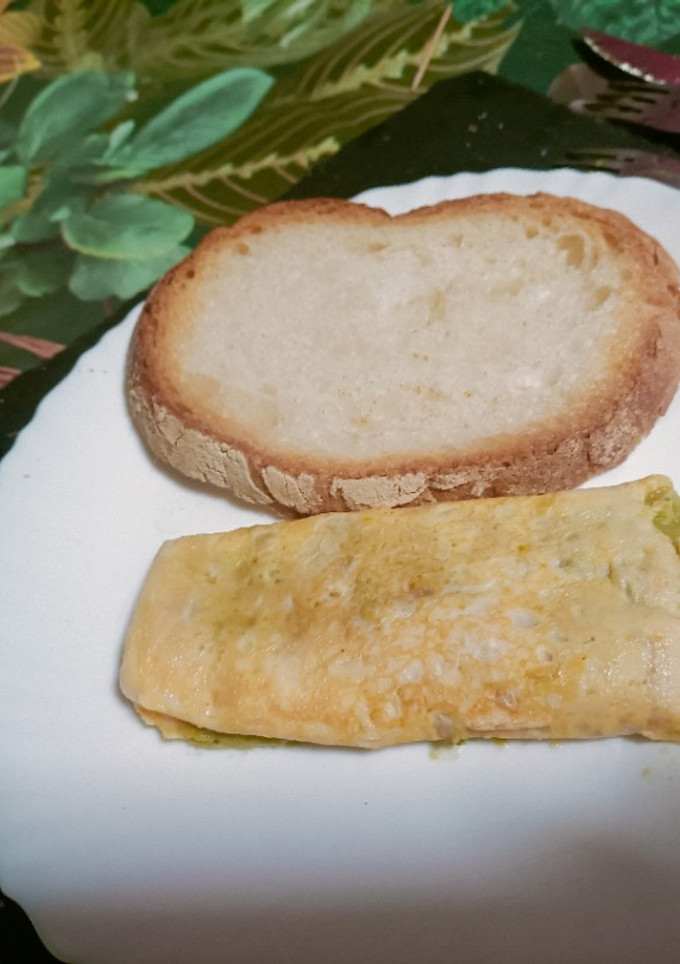 Una foto de Tortilla de guacamole y pimiento