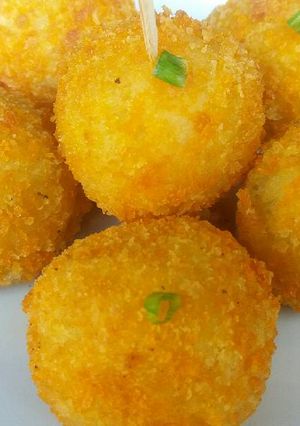 Foto resep Potato ball with cheese