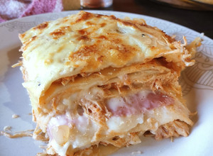 Una foto de Lasaña de pollo