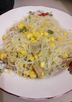 Foto resep Bihun Goreng Jagung simple (dibantu Bumbu Jadi)