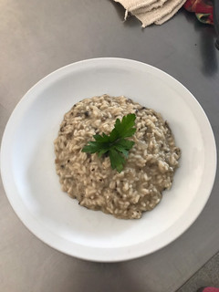 Una foto de Risotto de hongos