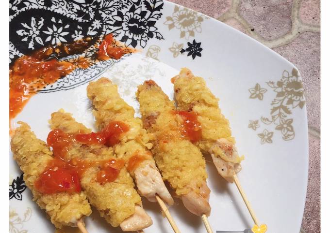 Sate Taichan Telur Gulung