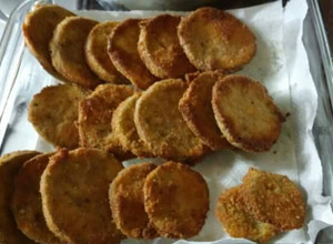Una foto de Milanesas de berenjena