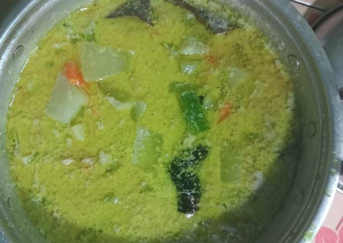 Yuk intip, Resep memasak Sayur santan labu ampla ala mama arfhy hidangan Lebaran  gurih