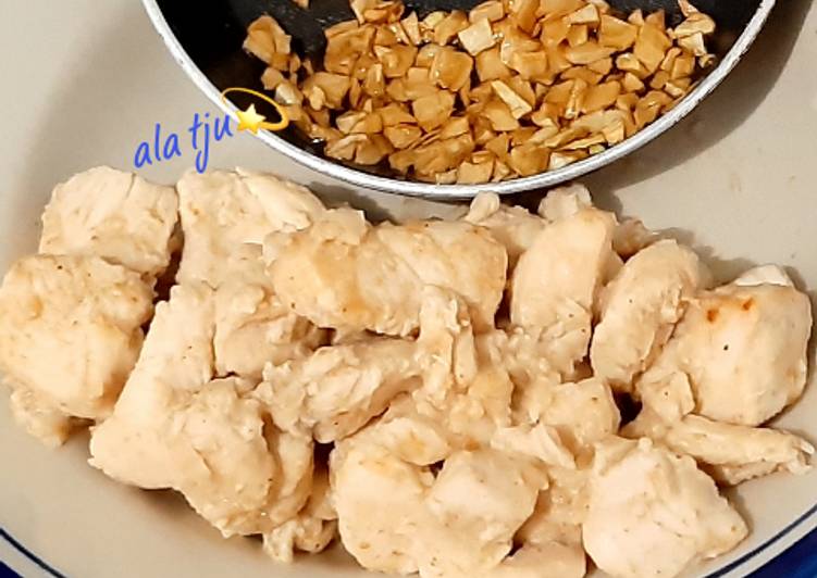 Resep 12.Fillet ayam rebus bawang putih?, Lezat Sekali