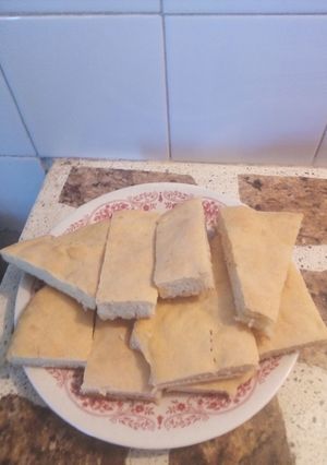 Una foto de Fainá de queso sin huevo
