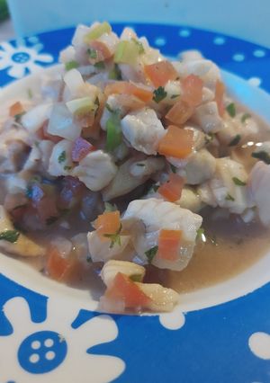 Una foto de Ceviche de pescado