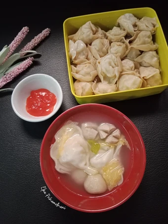 Langkah Gampang Membikin Resep  Pangsit Ayam Udang (Rebus, Kukus, Goreng) yang Lezat, Lezat