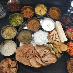 A picture of Traditional Gujarati Thali.