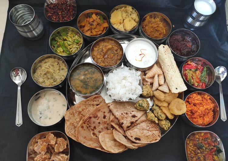 My Grandma Traditional Gujarati Thali