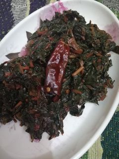 लाल साग (भाजी) (Lal saag (Bhaji) recipe in Hindi) रेसिपी मुख्य फोटो