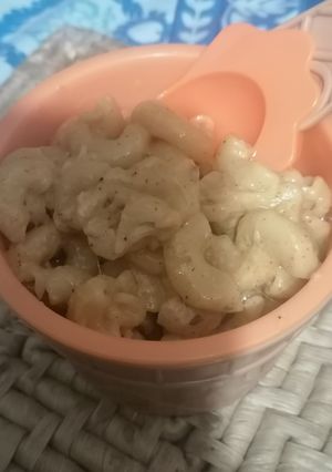 A picture of Creamy cheese pasta in sauces.