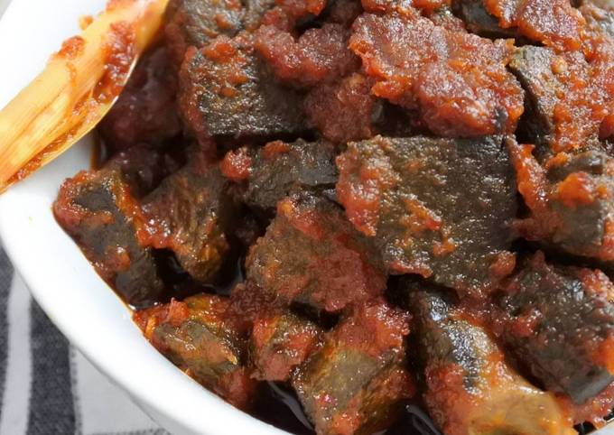 Langkah Mudah untuk Membuat Sambel goreng ati sapi, Enak