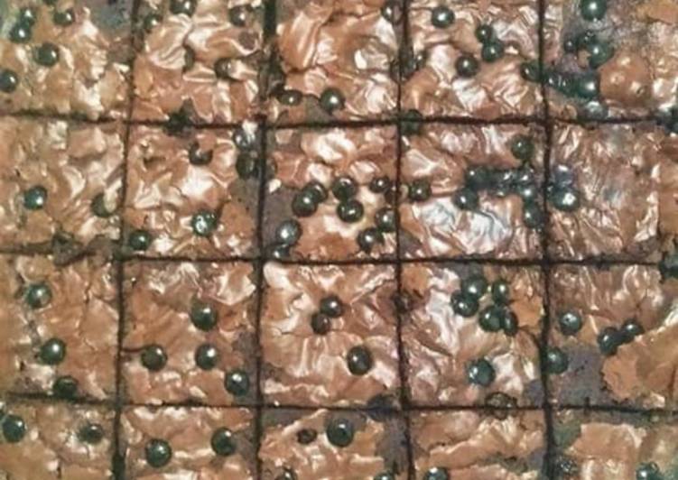 Fudge brownies nyoklat foto resep utama