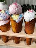 Es Cream no ribet ribet dengan whipped cream