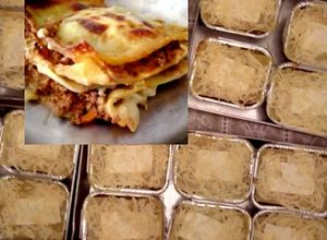Una foto de Lasañas Mixtas de Carne Molida y Pollo desmenuzado