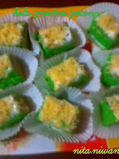 Foto resep Bolu pandan potong