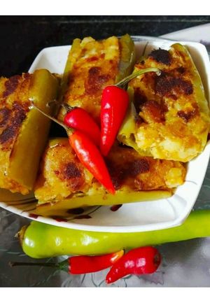 A picture of Stuffed Green Chilli.
