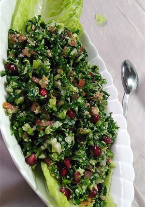 صورة لوصفة تبولة