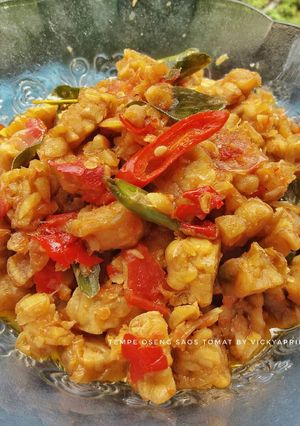 Foto resep Oseng Tempe Saos Tomat 😗