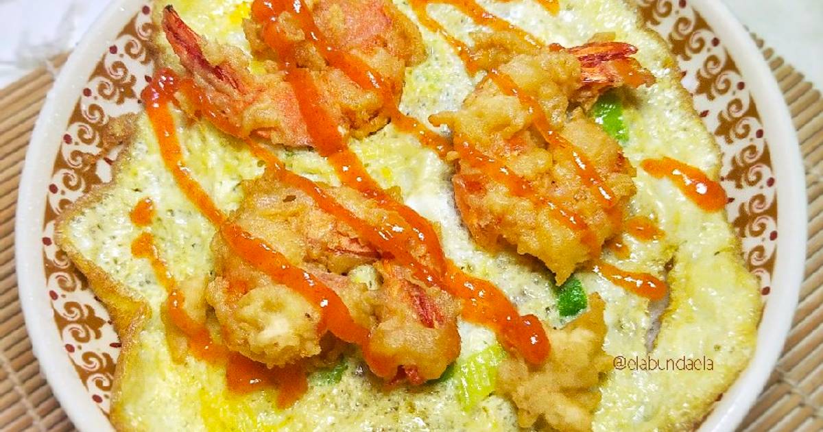 Resep Shrimp Tempura Egg Bowl Oleh Bunda Ela Cookpad