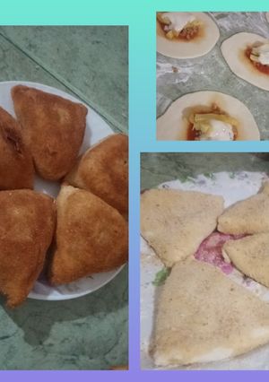 صورة لوصفة فطائر مقلية بنينة😋🫔🌮