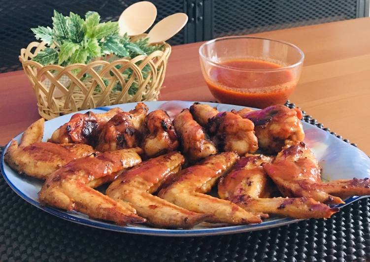 Cara Gampang Bikin Chicken wing saos barbeque yang Enak Banget