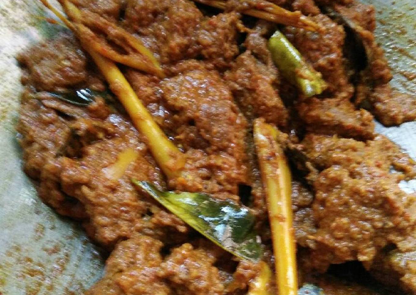 Rendang daging presto