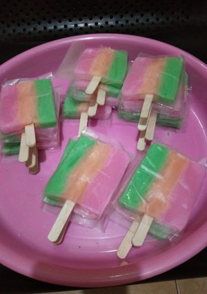 Foto resep Es Gabus Pelangi/Es Kue