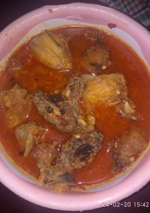 Foto resep 46.sayur ayam merah
