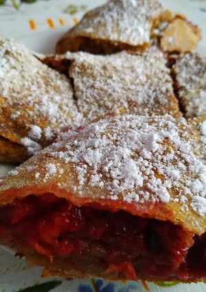 Túrós cseresznyés rétes recept fotója
