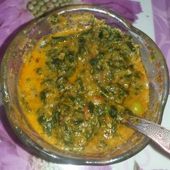 A picture of Methi malai matar.
