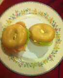 Bagels de salmón con jitomate