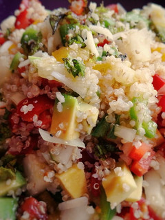 Una foto de Quinoa en tabulé