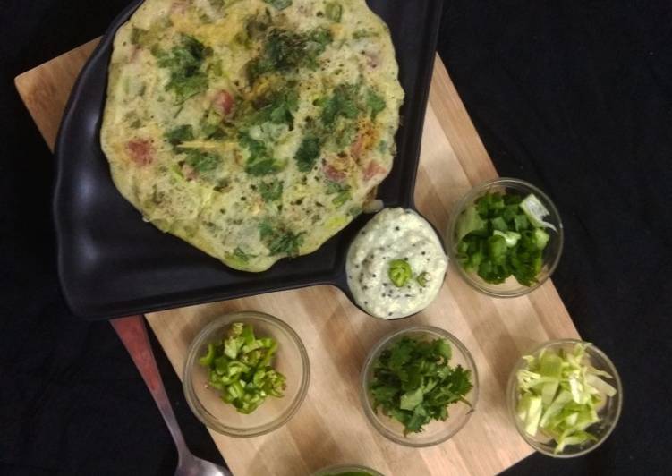 How to Make Perfect Green Veg Uttapam