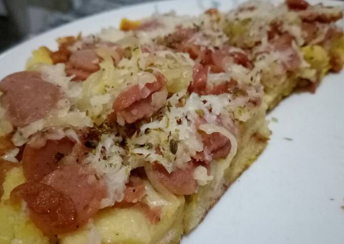 Pizza teflon roti tawar