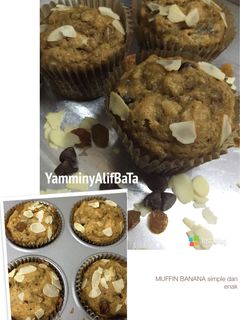 Foto resep Muffin banana simple dan enak Tintin Rayner
