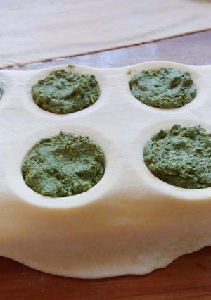 Una foto de 15/6📅🍝SORRENTINOS DE RICOTTA Y ESPINACA 🥬🍽️