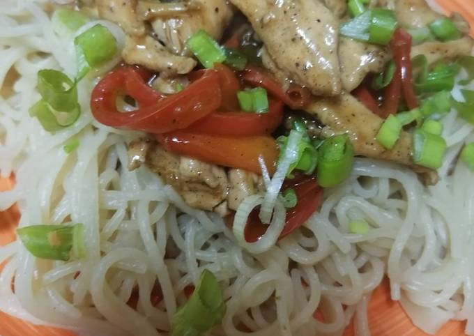 Mongolian Chicken Noodles