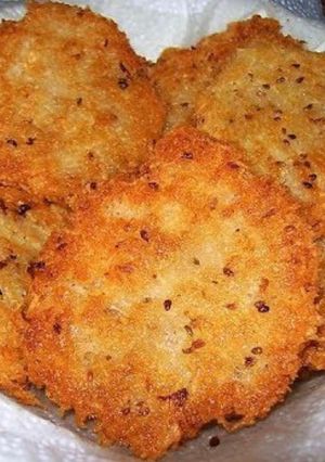 Una foto de Arepas de yuca dominicana